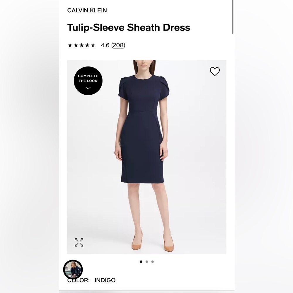 Navy Calvin Klein Dress